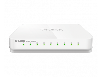 Bộ chuyển mạch máy tính để bàn dễ dàng 8 cổng Gigabit DGS-1008A