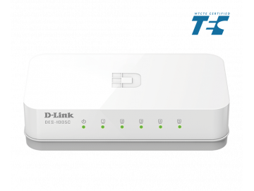 Bộ chuyển mạch để bàn không được quản lý 5 cổng 10/100 Mbps DES-1005C