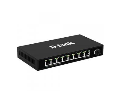 Bộ chuyển mạch để bàn quản lý web 8 cổng 2.5G với 1 cổng SFP+ DMS-F109TS