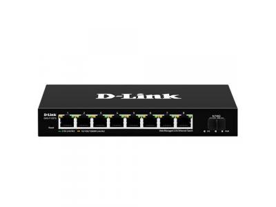 Bộ chuyển mạch để bàn quản lý web 8 cổng 2.5G với 1 cổng SFP+ DMS-F109TS