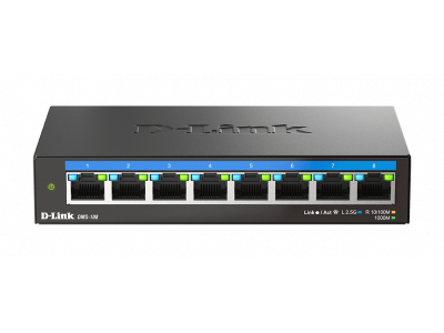 Bộ chuyển mạch để bàn 8 cổng 2.5G Multi-Gigabit DMS-108