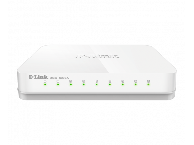 Bộ chuyển mạch máy tính để bàn dễ dàng 8 cổng Gigabit DGS-1008A