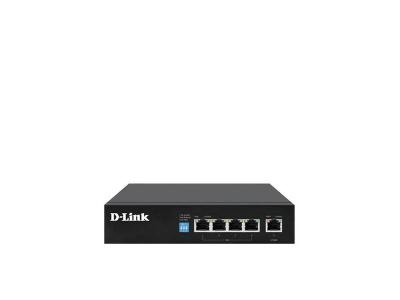 Switch PoE D-Link DGS-F1005P-E quản lý 5 cổng 250M với 4 cổng PoE (60W) và 1 cổng Uplink