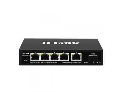 Bộ chuyển mạch để bàn 5 cổng 2.5G với 1 cổng SFP+ quản lý web DMS-F106TS